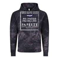Cloud Black papeete tahiti passport stamp vacation travel t shirt Vintage Hoodie - maiPhamDesign