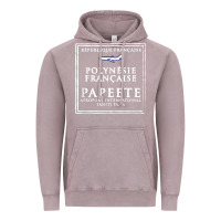 Vintage Zinc papeete tahiti passport stamp vacation travel t shirt Vintage Hoodie - maiPhamDesign