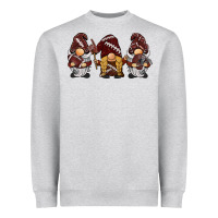 Heather Grey football gnomes Heavyweight Sweatshirt - BarkalooDesign