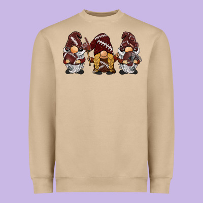 Football Gnomes Heavyweight Sweatshirt Designed By Barkaloodesign