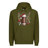 Army Green christmas football Premium Hoodie - SublimationCraftShop