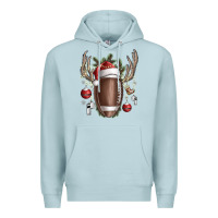 Blue Mist christmas football Premium Hoodie - SublimationCraftShop