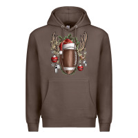 Coffee christmas football Premium Hoodie - SublimationCraftShop