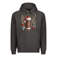 Smoke christmas football Premium Hoodie - SublimationCraftShop