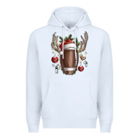 White christmas football Premium Hoodie - SublimationCraftShop