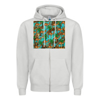 Dove Grey camel leopard Zipper Hoodie - BarkalooDesign