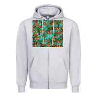 Heather Grey camel leopard Zipper Hoodie - BarkalooDesign
