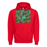 Red camel leopard Zipper Hoodie - BarkalooDesign