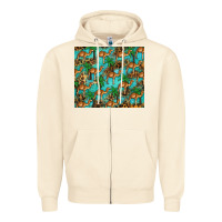 Sandshell camel leopard Zipper Hoodie - BarkalooDesign