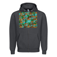 Smoke camel leopard Zipper Hoodie - BarkalooDesign