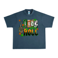 Midnight Navy St. Patrick's Luck and roll Urban Heavy Tee - OliviaCreatesArt