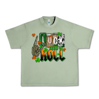 Oil Green St. Patrick's Luck and roll Urban Heavy Tee - OliviaCreatesArt