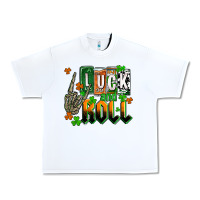 White St. Patrick's Luck and roll Urban Heavy Tee - OliviaCreatesArt