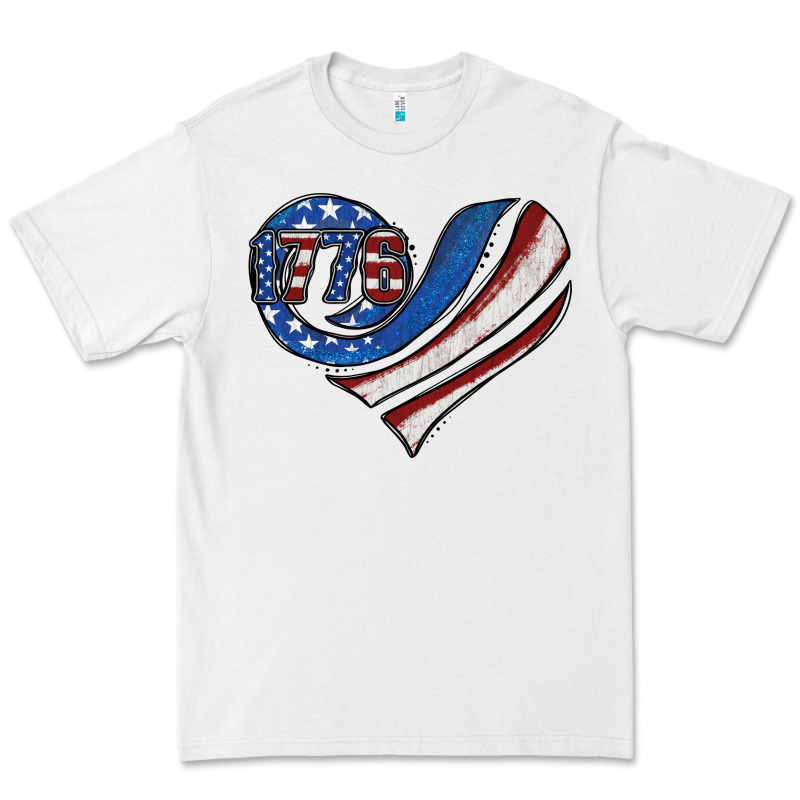 American Flag Heart Premium Tee by Jasminsmagicworld | Teevron