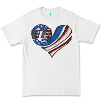 White american flag heart Premium Tee - Jasminsmagicworld