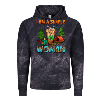 Cloud Black I Am A Simple Woman Camping Frappe Vintage Hoodie - FaDigitalArtStudio