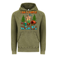Vintage Olive I Am A Simple Woman Camping Frappe Vintage Hoodie - FaDigitalArtStudio