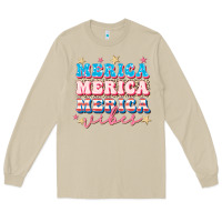 Mushroom Merica vibes Long Sleeve Tee - FaDigitalArtStudio