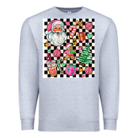 Heather Grey pink christmas elementary Premium Sweatshirt - AdoDesignShop