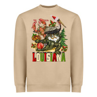 Mushroom Christmas Louisiana Heavyweight Sweatshirt - BarkalooDesign