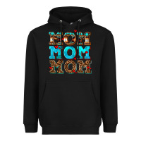 Black mom mom mom Heavyweight Hoodie - AdoDesignShop