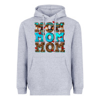 Heather Grey mom mom mom Heavyweight Hoodie - AdoDesignShop