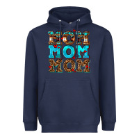 Navy mom mom mom Heavyweight Hoodie - AdoDesignShop