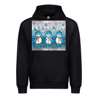 Black snowman winter Urban Hoodie - JahusDesignShop