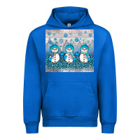 Cobalt snowman winter Urban Hoodie - JahusDesignShop