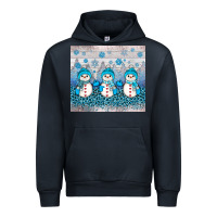 Navy snowman winter Urban Hoodie - JahusDesignShop