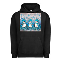 Pigment Black snowman winter Urban Hoodie - JahusDesignShop