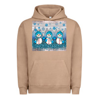 Pigment Burro snowman winter Urban Hoodie - JahusDesignShop