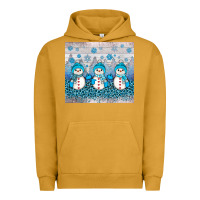 Pigment Peanut Butter snowman winter Urban Hoodie - JahusDesignShop