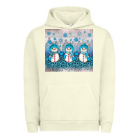 Pigment Pistachio snowman winter Urban Hoodie - JahusDesignShop