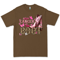 Cacao Give Cancer the boot Cancer Awareness Premium Tee - HowdyJamesFarm