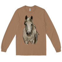 Toasted Coconut horse Long Sleeve Tee - RanaPortraitStore