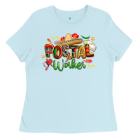 Baby Blue cinco de mayo postal worker Ladies Tee - CowGirlArtShop