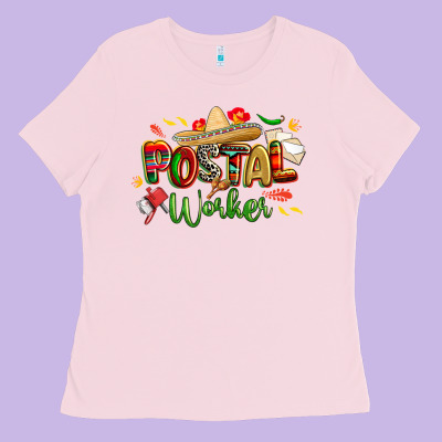 Cinco De Mayo Postal Worker Ladies Tee Designed By Cowgirlartshop