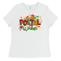 White cinco de mayo postal worker Ladies Tee - CowGirlArtShop