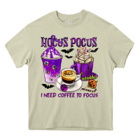 Mossy Hocus Pocus I Need Coffee to Focus Heavy Core Tee - texasbilliewilder