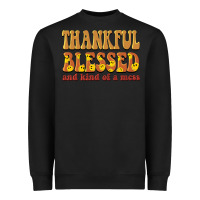 Black thankful blessed and kind of a mess Heavyweight Sweatshirt - BarkalooDesign