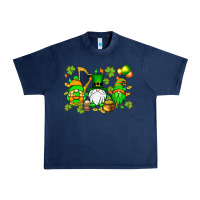 Navy St. Patrick's Day gnomes Urban Heavy Tee - OliviaCreatesArt
