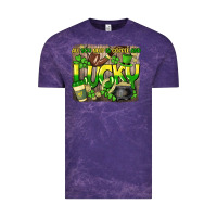 Cloud Purple All you need is coffee and lucky St. Patrick's Vintage Tee - HowdyJamesFarm