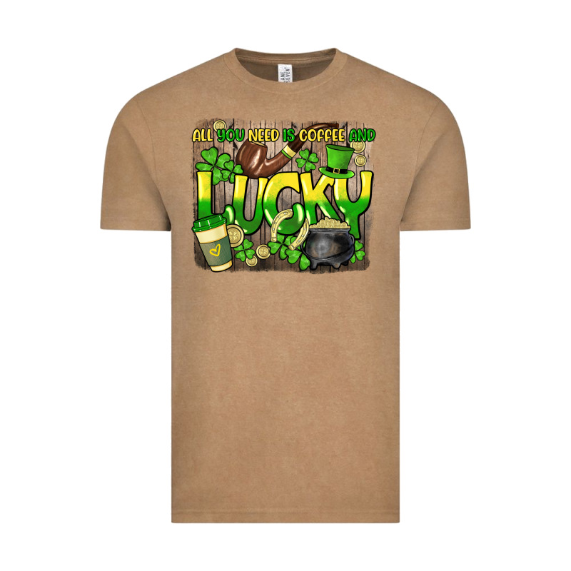 All You Need Is Coffee And Lucky St. Patrick's Vintage Tee by HowdyJamesFarm | Teevron