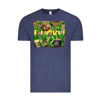 Vintage Denim All you need is coffee and lucky St. Patrick's Vintage Tee - HowdyJamesFarm