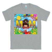 Heather Grey Messy bun Autism mom 20oz skinny tumbler Classic Tee - TumblerDesignByShophia
