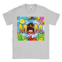 Moon Dust Messy bun Autism mom 20oz skinny tumbler Classic Tee - TumblerDesignByShophia