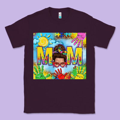 Messy Bun Autism Mom 20oz Skinny Tumbler Classic Tee Designed By Tumblerdesignbyshophia