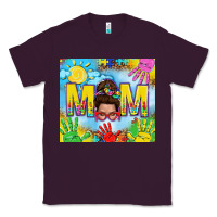 Plum Messy bun Autism mom 20oz skinny tumbler Classic Tee - TumblerDesignByShophia