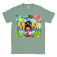 Sage Messy bun Autism mom 20oz skinny tumbler Classic Tee - TumblerDesignByShophia
